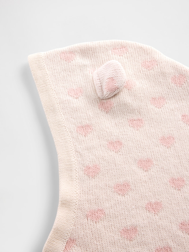 くまさん ニットフード (幼児)-1