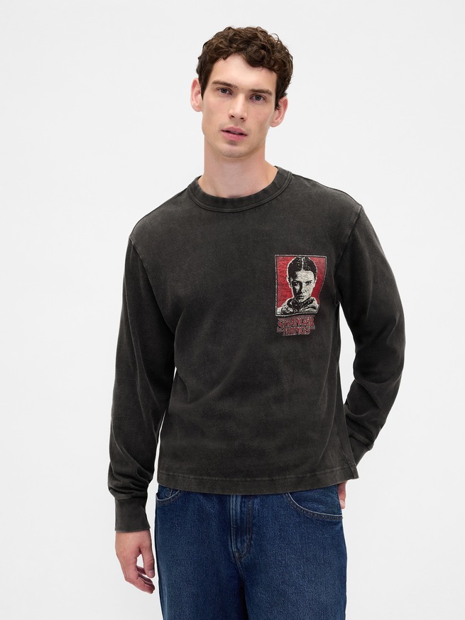 ストレンジャー・シングス グラフィックTシャツ-2