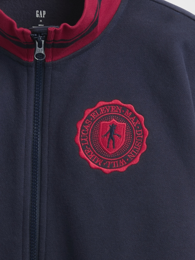 ストレンジャー・シングス ヴィンテージソフト バーシティスタイル スウェットジャケット  (キッズ)-4