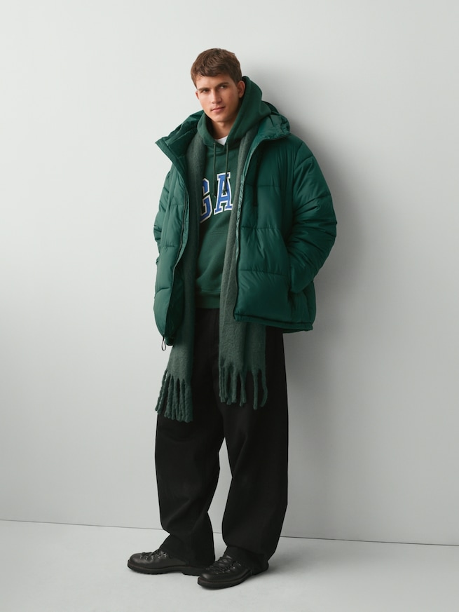 ブラッシュド フリンジ マフラー-3