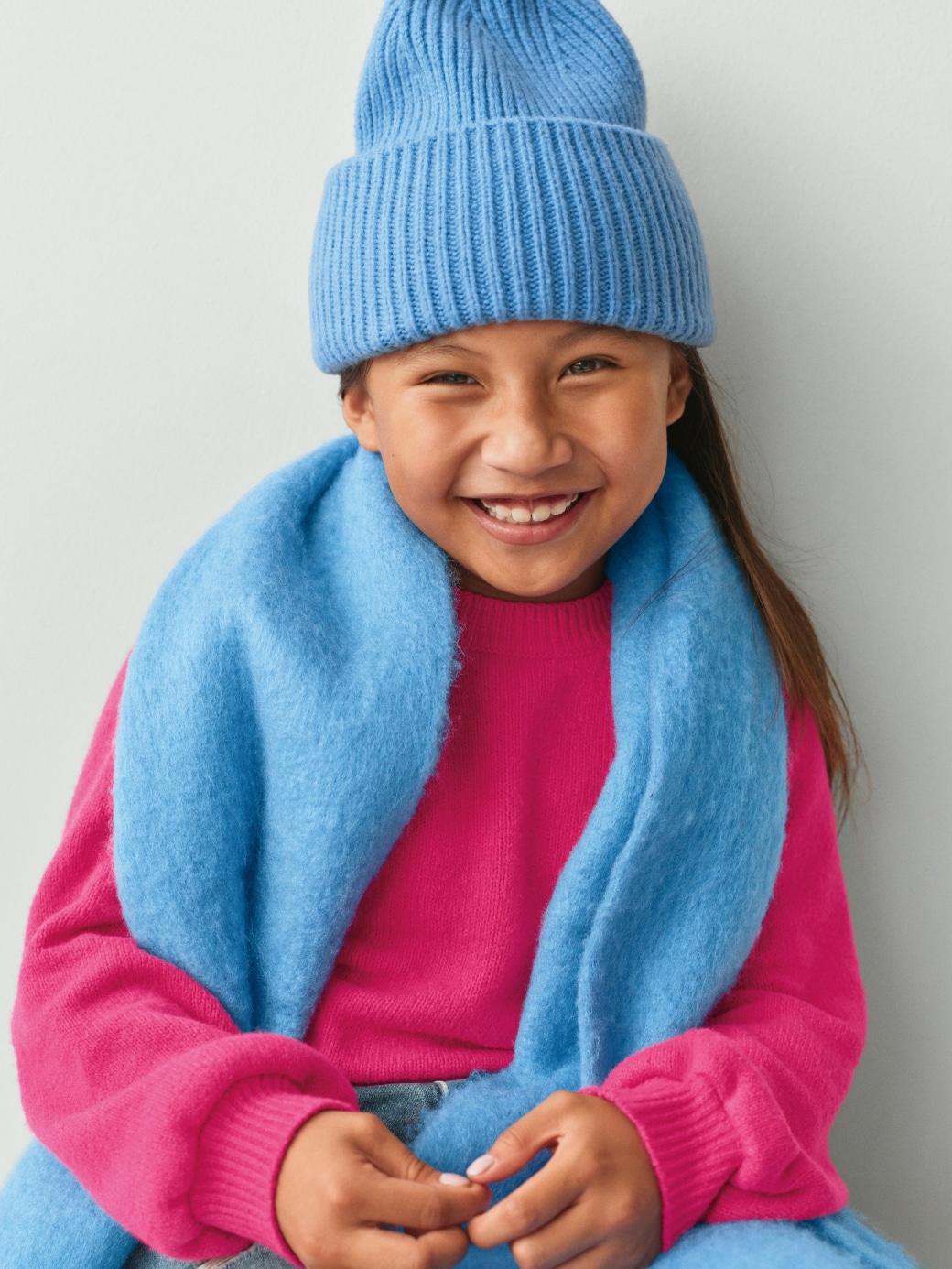 CashSoft カシミヤタッチ クルーネックセーター (キッズ)-5