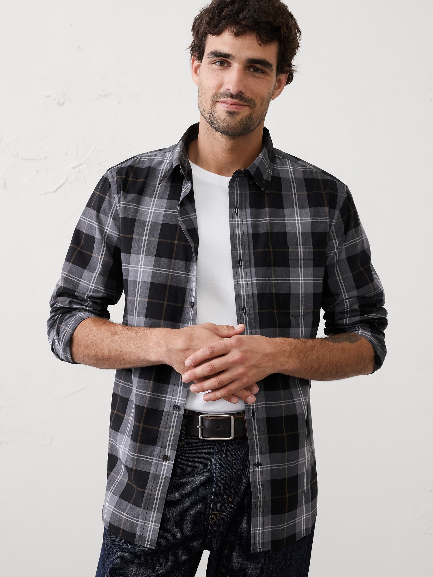 Slim-Fit Softwash Cotton Shirt