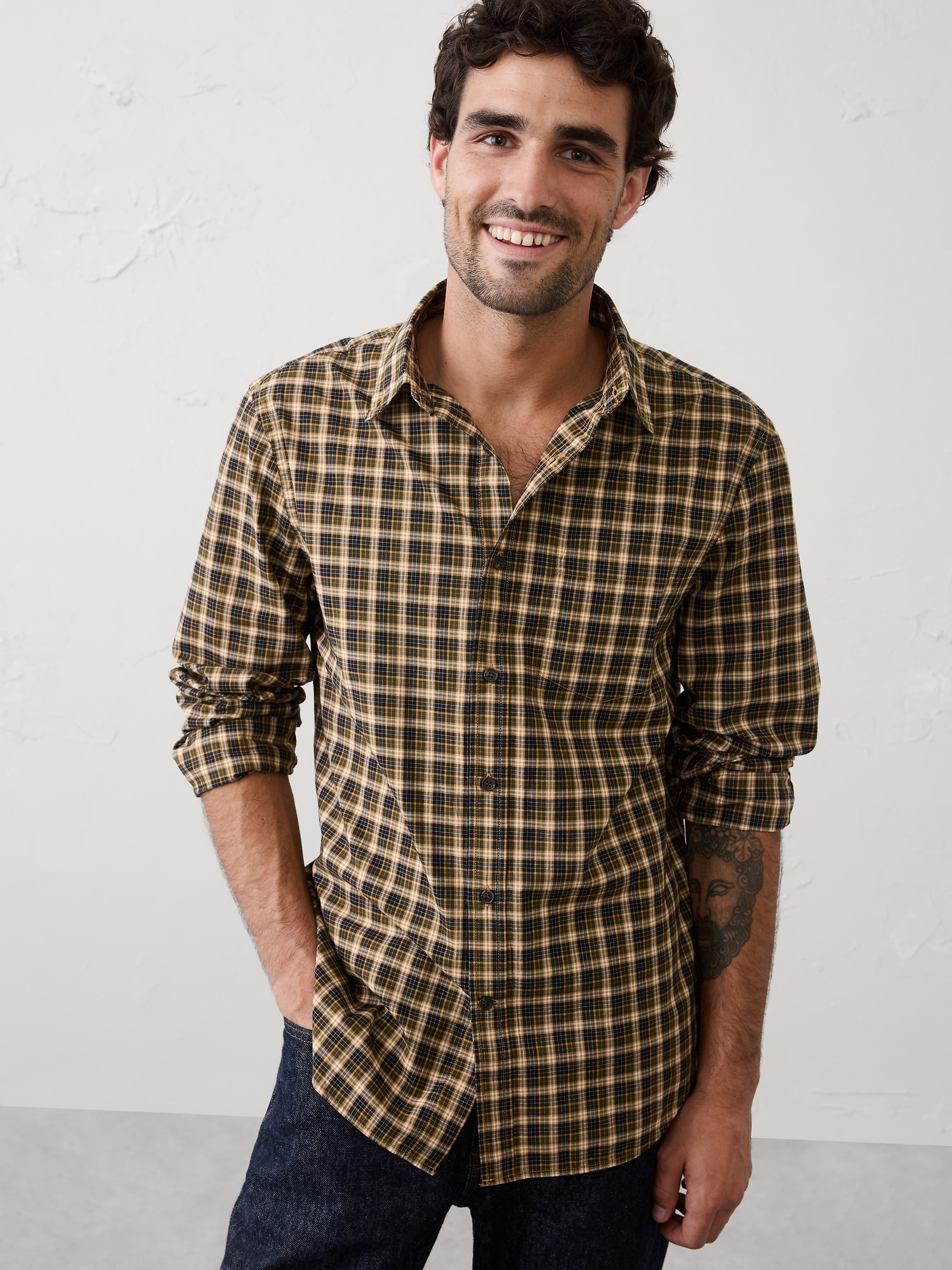Slim-Fit Softwash Cotton Shirt