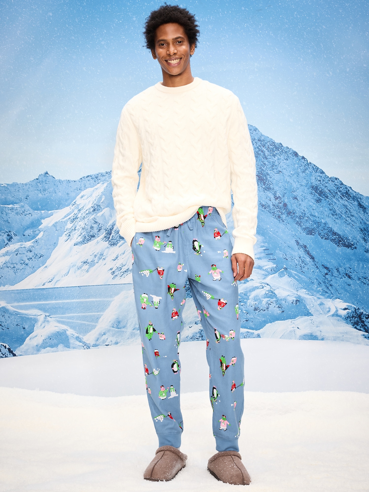 Flannel Pajama Jogger for Men