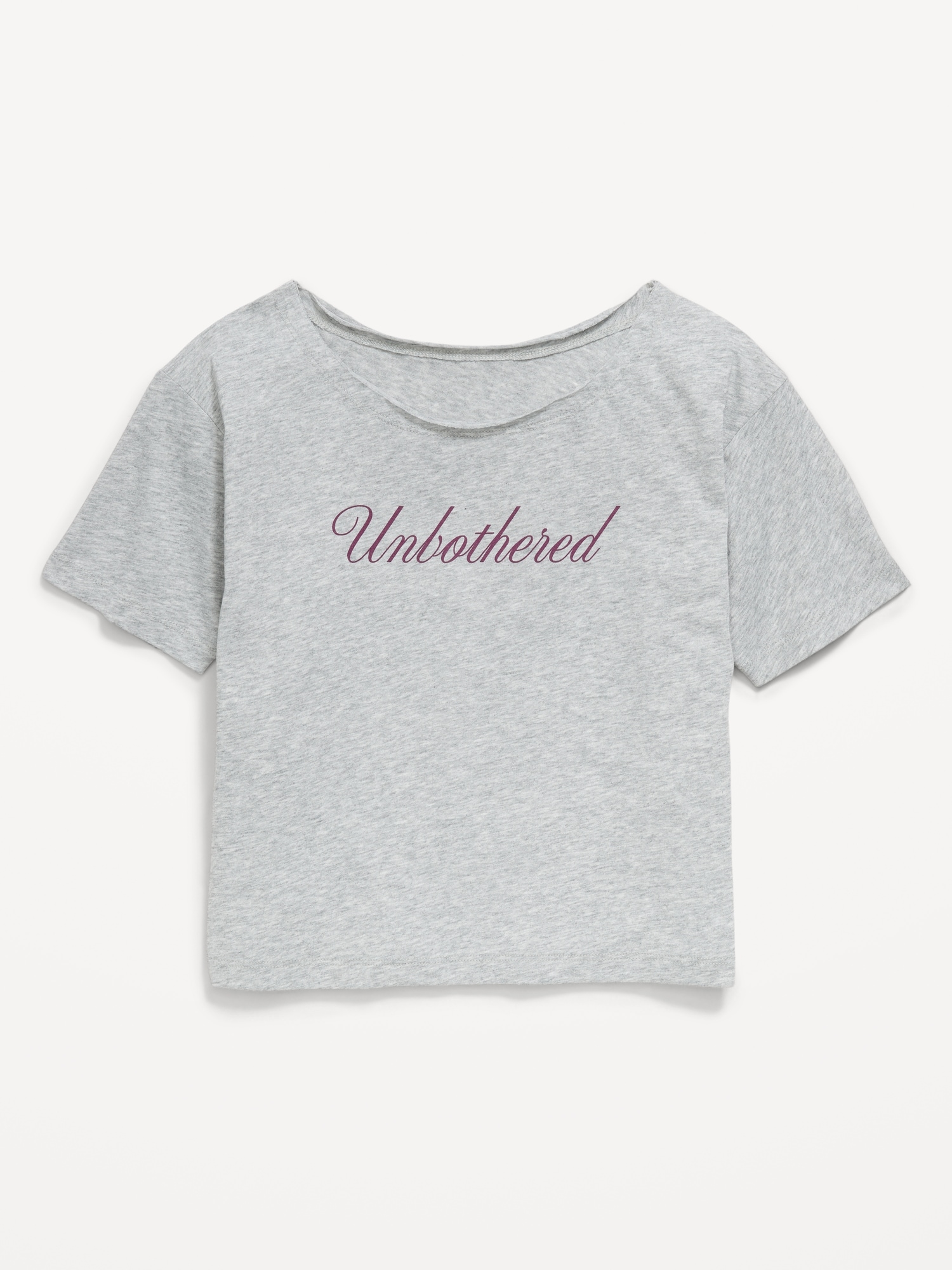 T-SHIRT À ÉPAULES DÉNUDÉES À IMPRIMÉ POUR FILLE