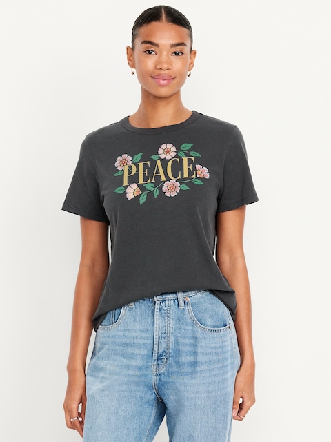 EveryWear Crew-Neck Graphic T-Shirt