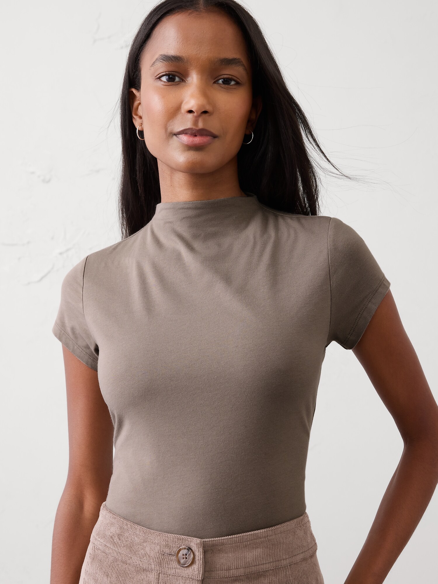 Mock Neck Top For Women | Banana Republic Factory