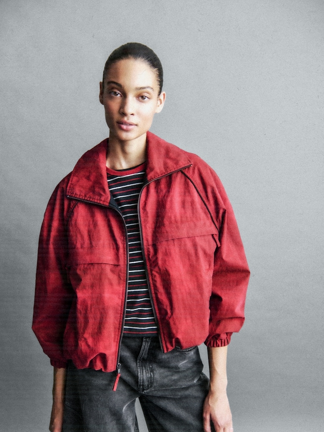 ストレンジャー・シングス フランネル裏地 トラックジャケット-7