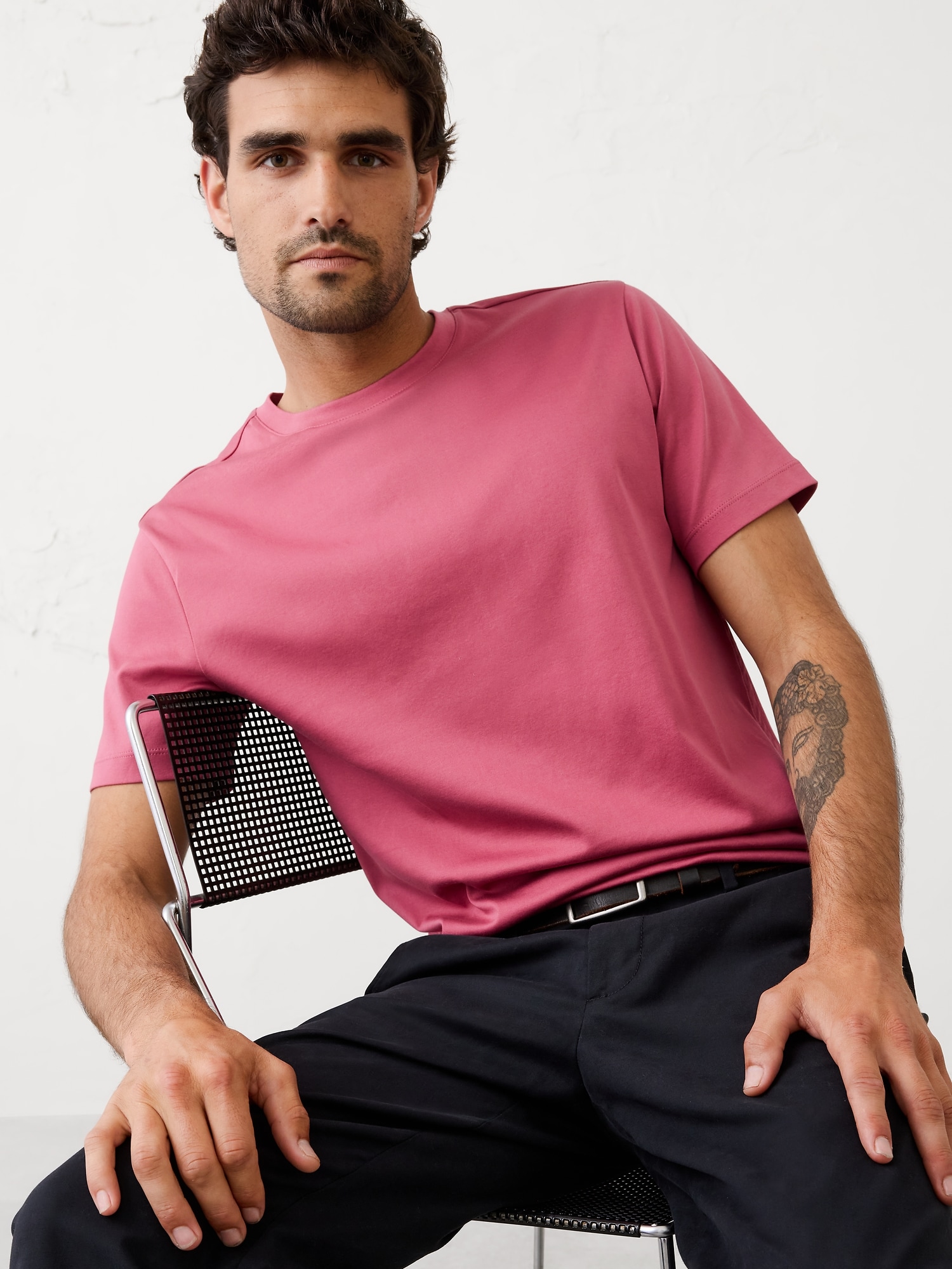 Luxe Touch Crew-Neck T-Shirt