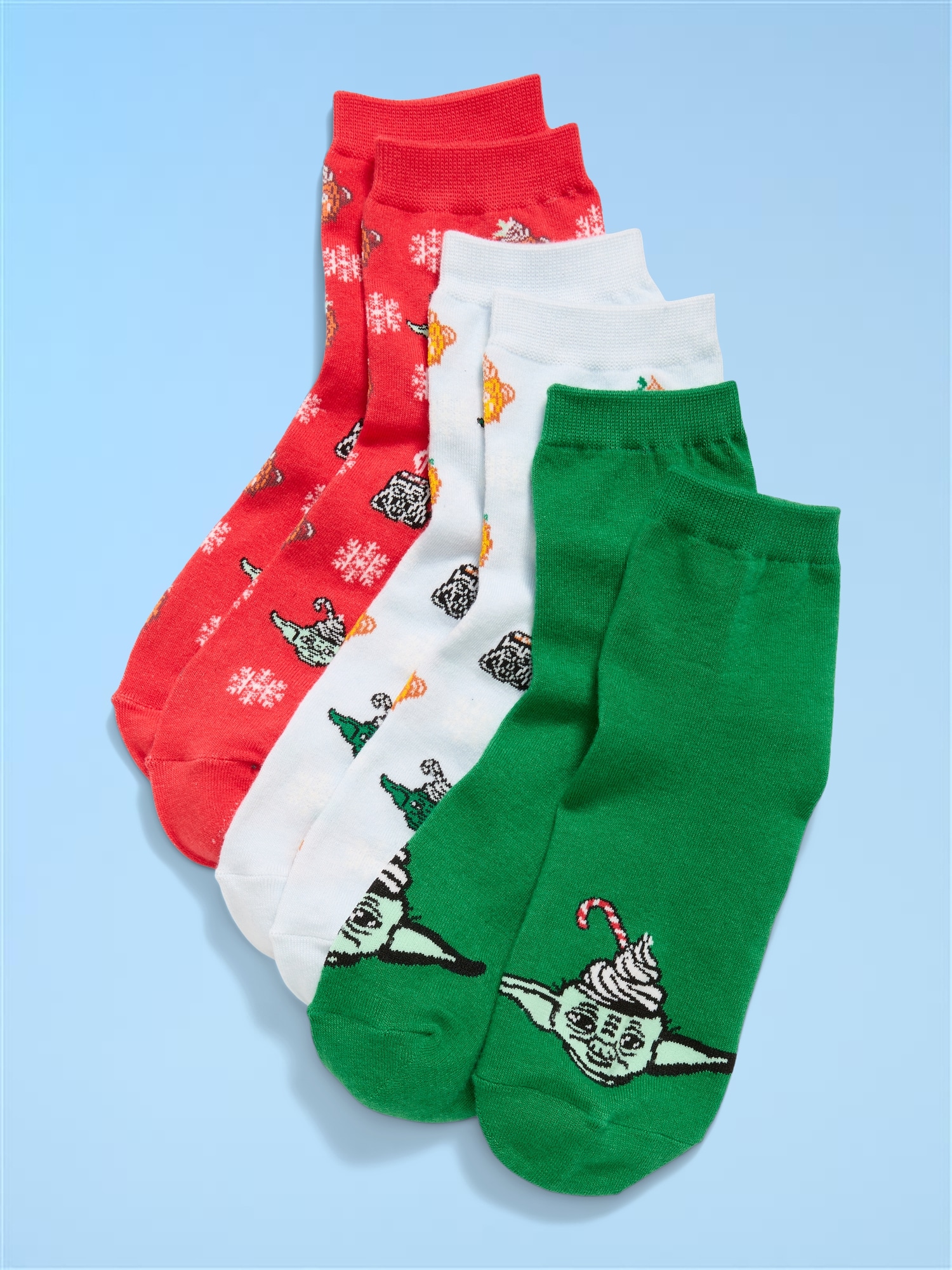 Disney© 3-Pack Novelty Quarter Crew Socks for Women