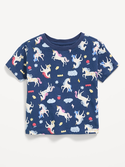 T-SHIRT À MANCHES COURTES À MOTIF POUR TOUTE-PETITE