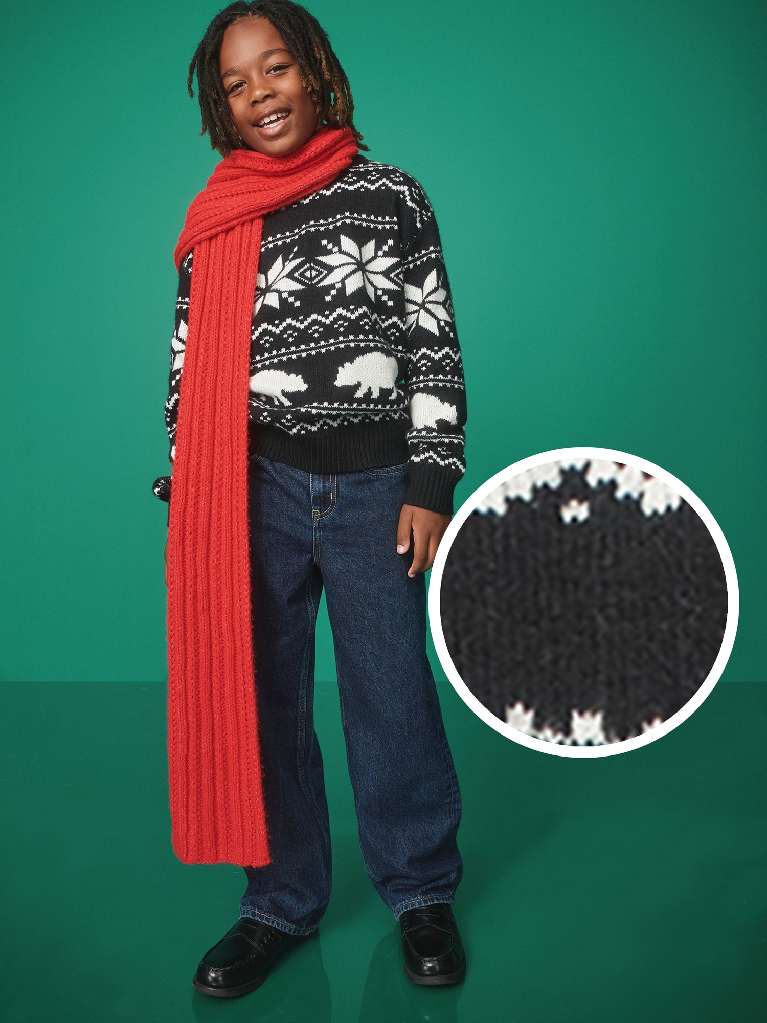 SoSoft Oversized Fair Isle Sweater for Boys