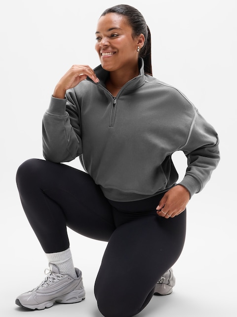 Forever Fleece 1/2 Zip High Hip Sweatshirt