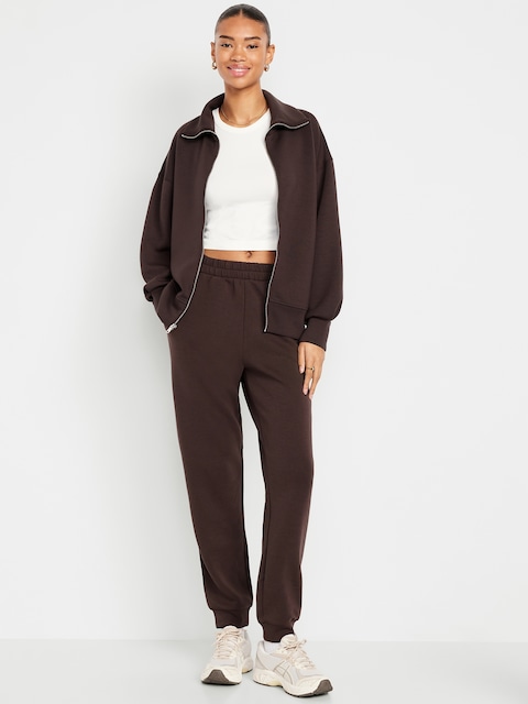 High-Waisted Bounce Fleece Jogger Sweatpants