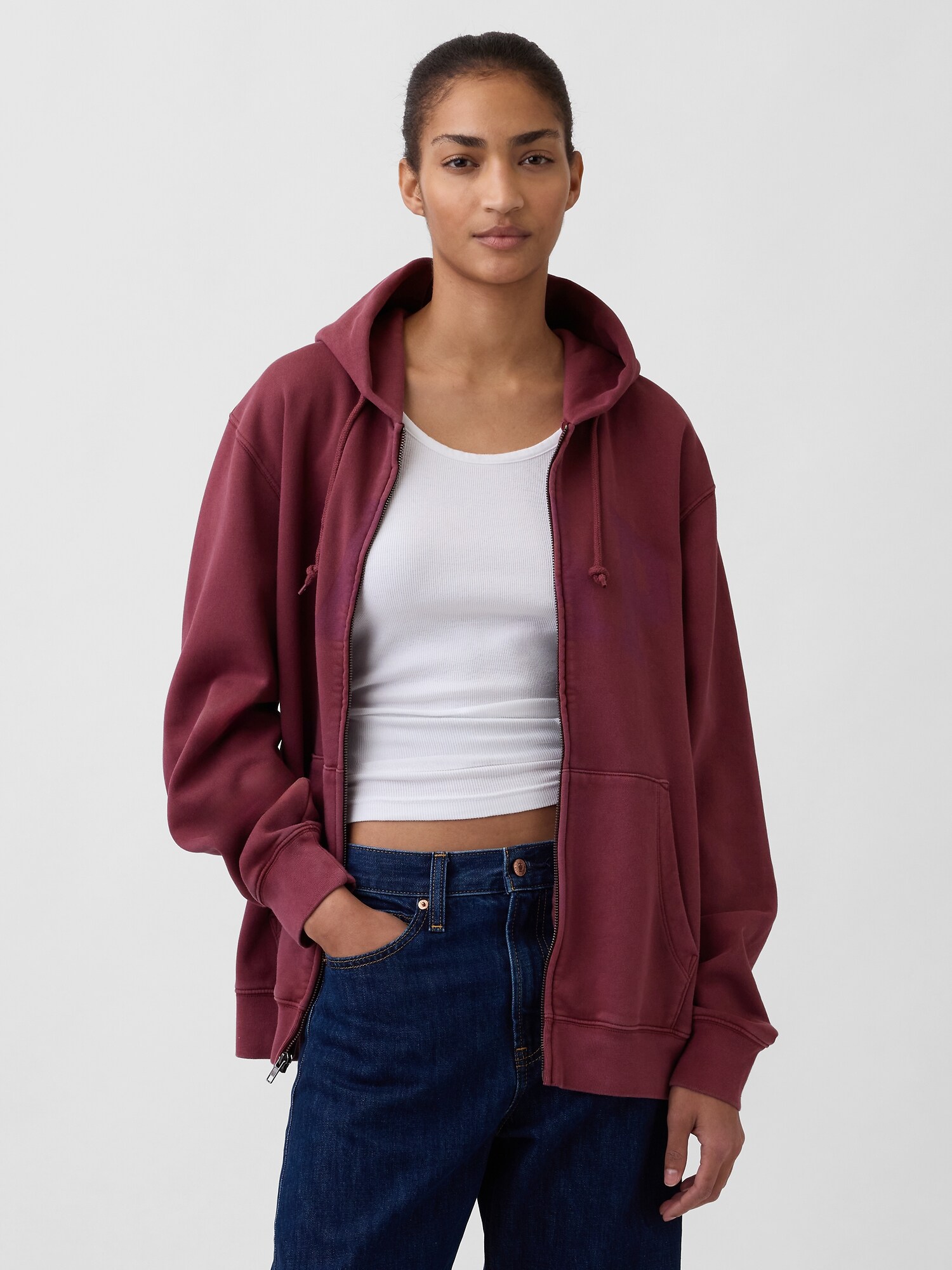 Gap公式オンラインストア | GAPアーチロゴ フルジップ パーカー(ユニ