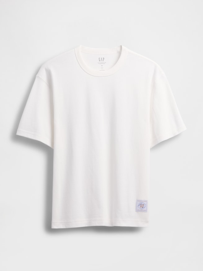 ヘビーウェイト クロップド グラフィックTシャツ-4