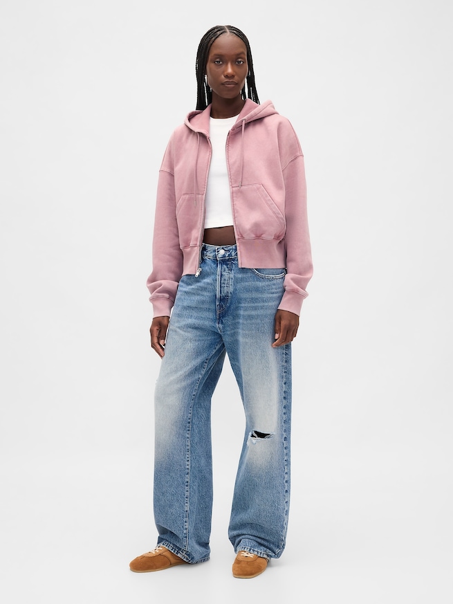 ヴィンテージソフト ジップアップ ウェッジパーカー-1