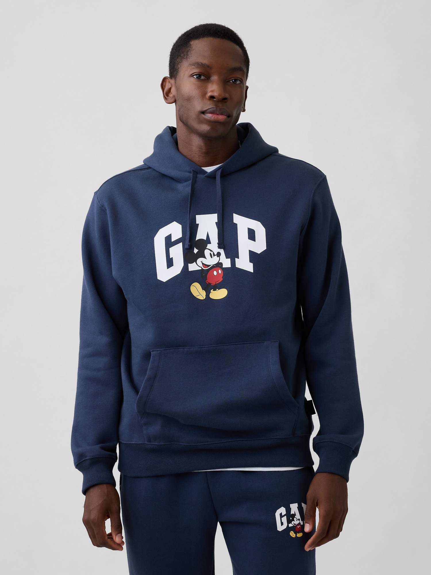Disney × mickey mouse relaxed logo hoodie