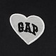 ヴィンテージソフト オーバーサイズ ハート GAPロゴ ウェッジ スウェットシャツ
