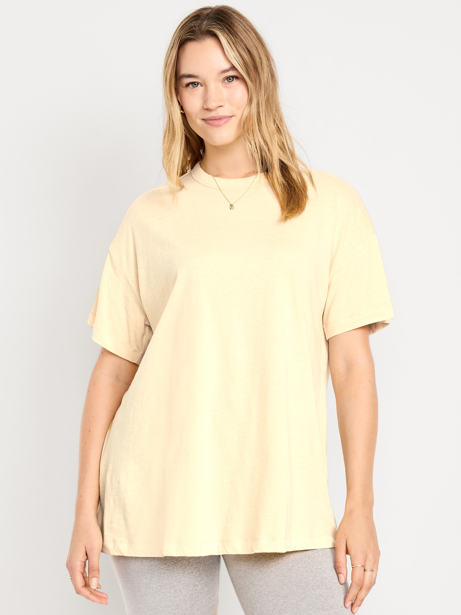 T-SHIRT TUNIQUE PASSE-PARTOUT SURDIMENSIONNÉ
