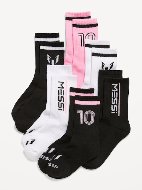 Messi™ Gender-Neutral Crew Socks 6-Pack for Kids