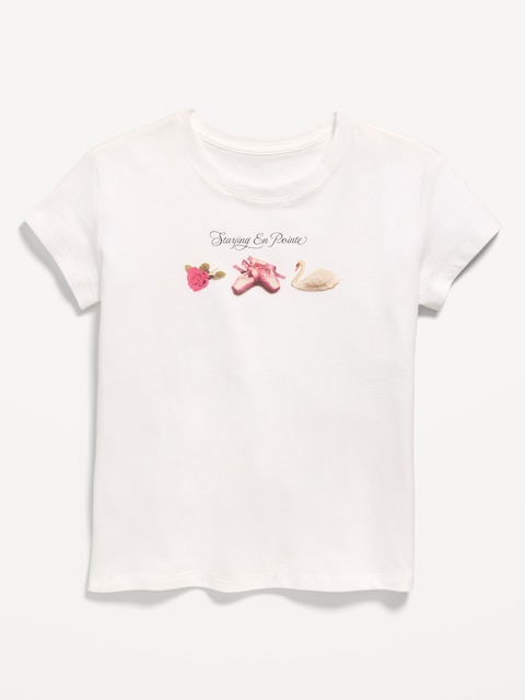 T-SHIRT À MANCHES COURTES À IMPRIMÉ POUR FILLE