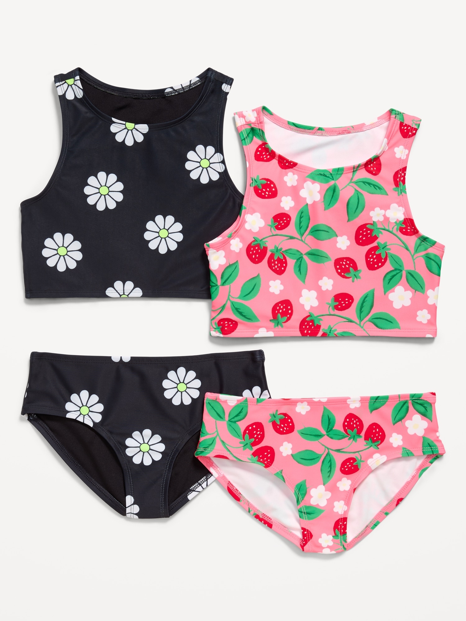 Printed Tankini Swim 4-Piece for Girls