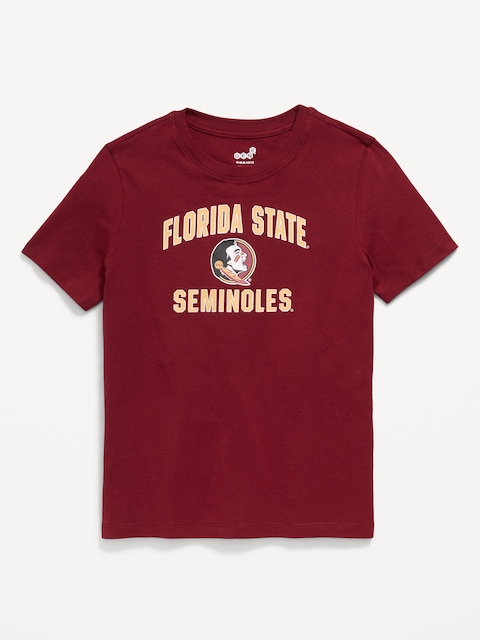 College Graphic Gender-Neutral T-Shirt for Kids