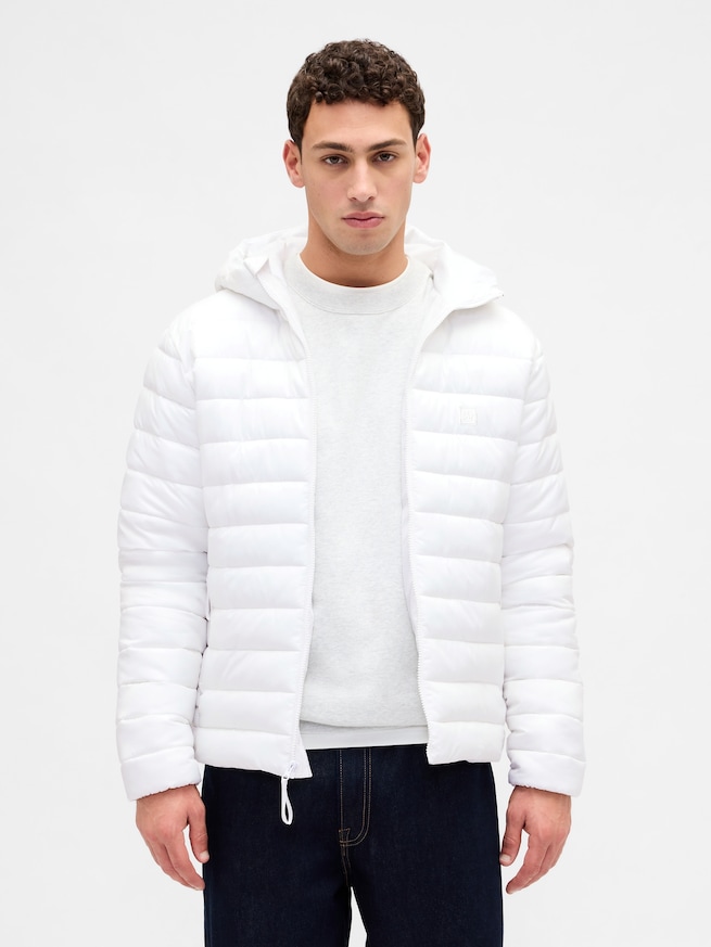 リサイクル フード付き パファージャケット-0