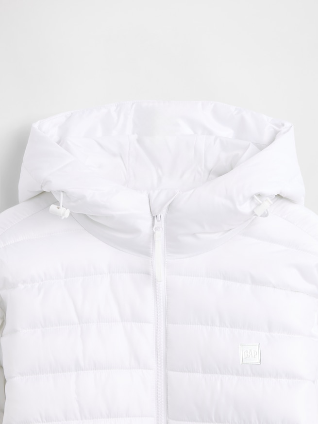 リサイクル フード付き パファージャケット-3