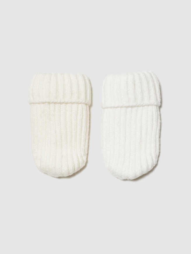 CashSoft カシミヤタッチ くまさん ビーニー＆ミトンセット (幼児・ベビー)-1