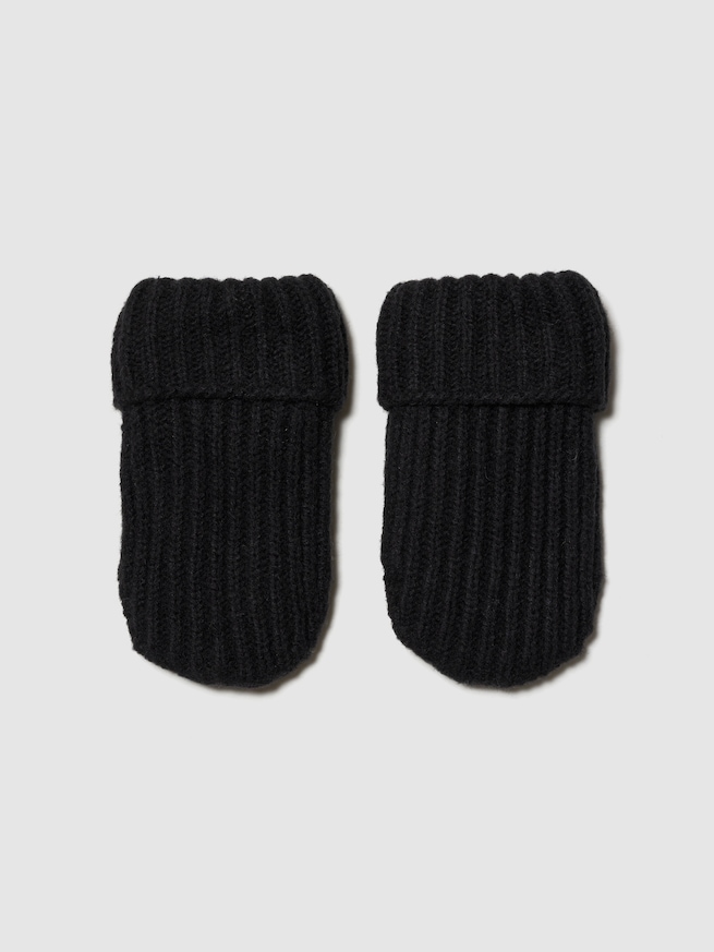 CashSoft カシミヤタッチ くまさん ビーニー＆ミトンセット (幼児・ベビー)-1