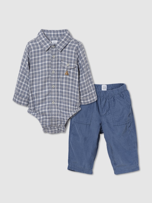 フランネル＆コーデュロイ コーデセット (ベビー)