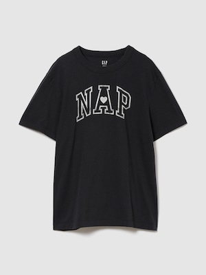 オーガニックコットン オーバーサイズ NAPロゴ パジャマTシャツ