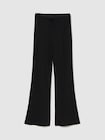 モダン ワイドリブ フレアパンツ-0