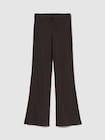 モダン ワイドリブ フレアパンツ-0