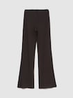 モダン ワイドリブ フレアパンツ-1