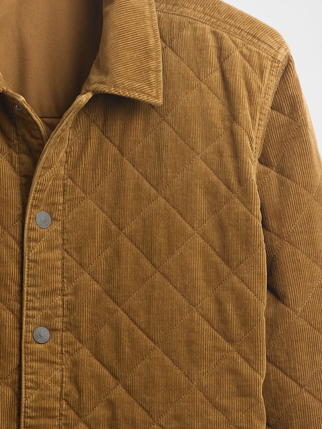 キルティング コーデュロイ リラックスフィット シャケット-3