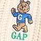 くまさん GAPロゴ バーシティスタイル Vネック ケーブルニットセーター (幼児)