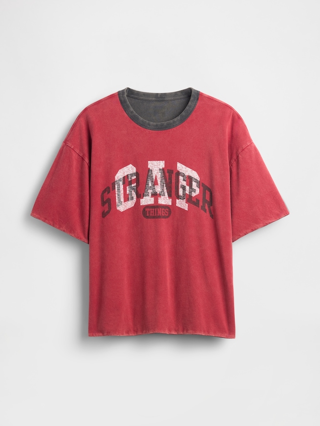 ストレンジャー・シングス リバーシブル グラフィックTシャツ (ユニセックス)-9