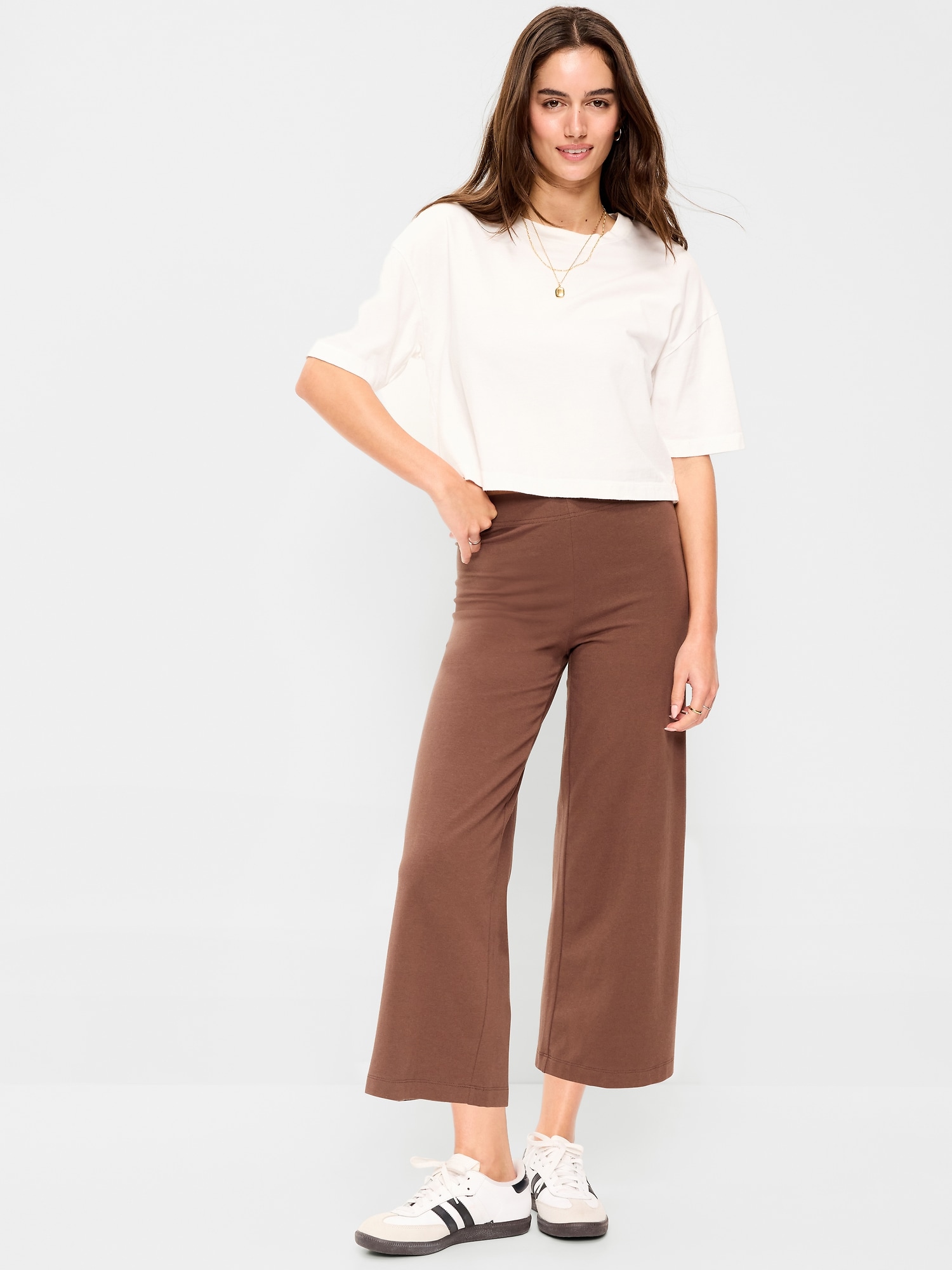 Wide Leg Faux Leather Pants | Old Navy
