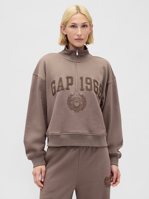 ヴィンテージソフト GAP1969ロゴ ハーフジップ プルオーバー