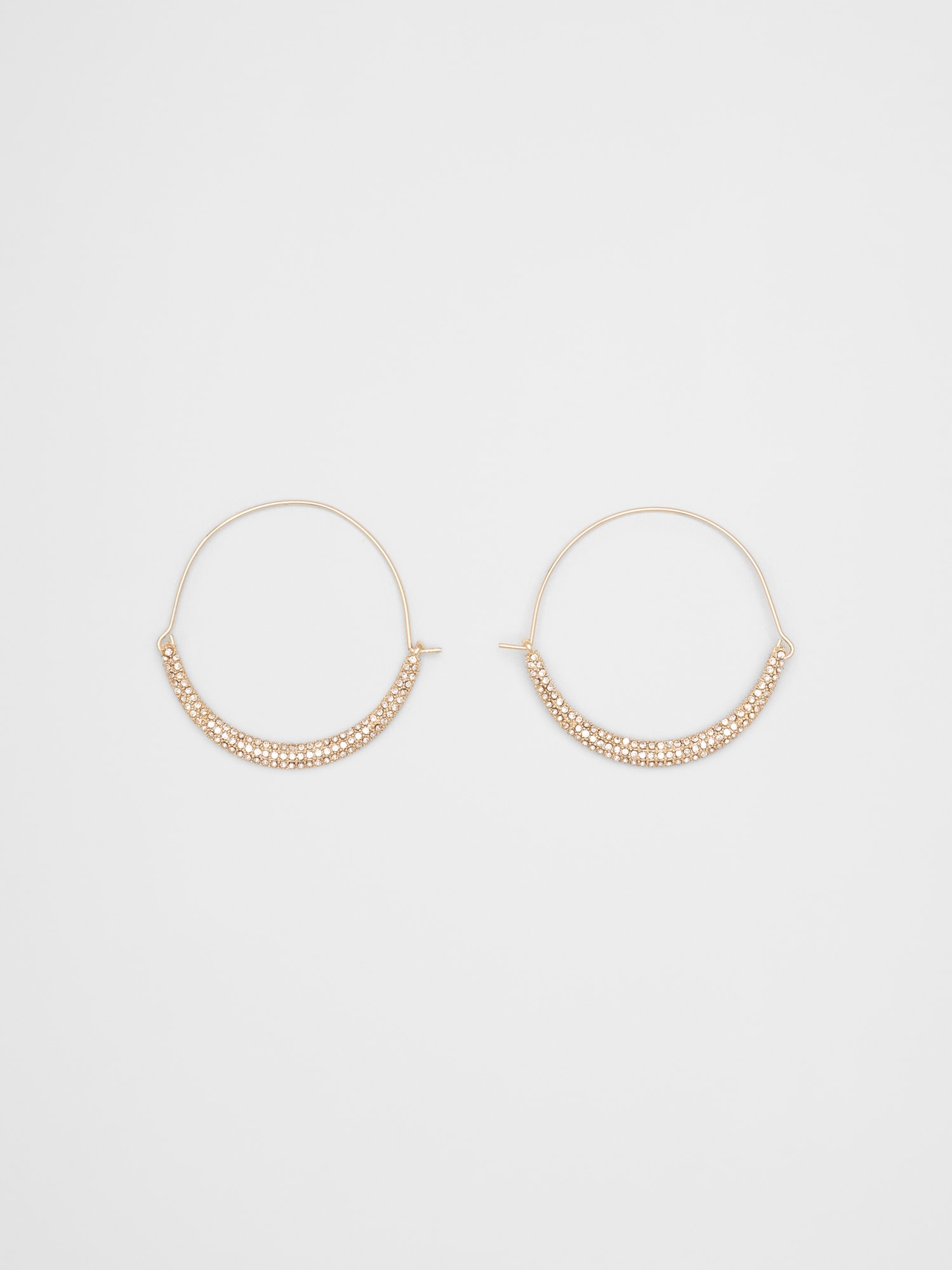Pave Hoop Earrings