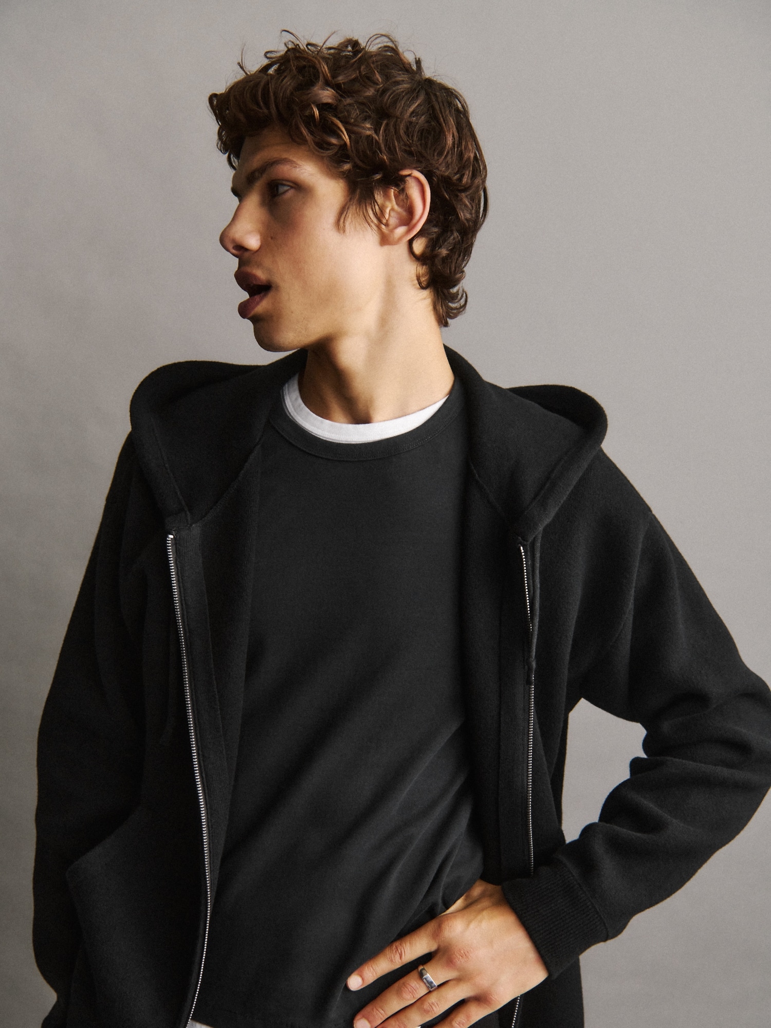 GAP（ギャップ）の「ヘビーウェイト CashSoft カシミヤタッチ ジップ 