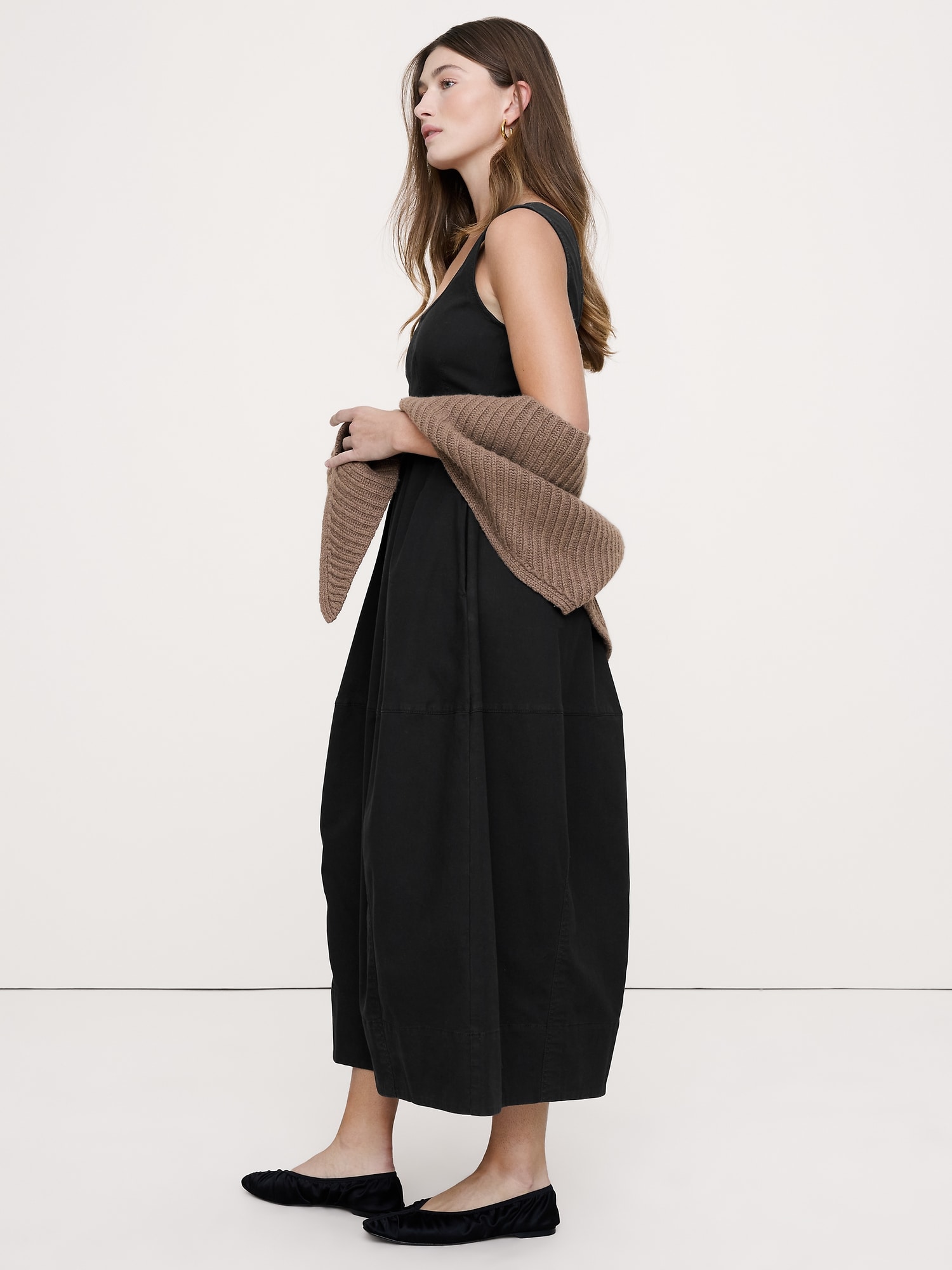 メリノコットン トライアングル スカーフ-3