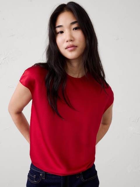 Satin Cropped Top