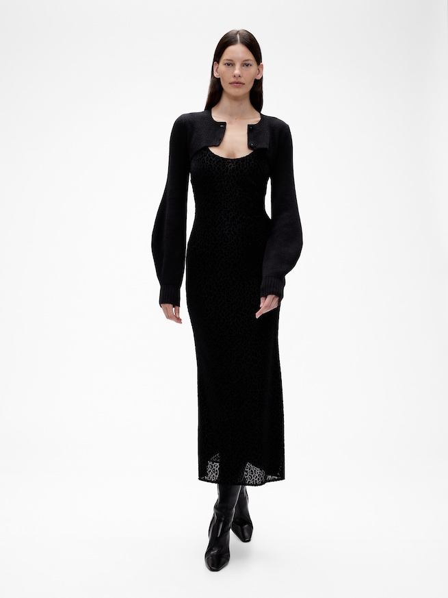 GapStudio CashSoft カシミヤタッチ シュランケン カーディガン-2