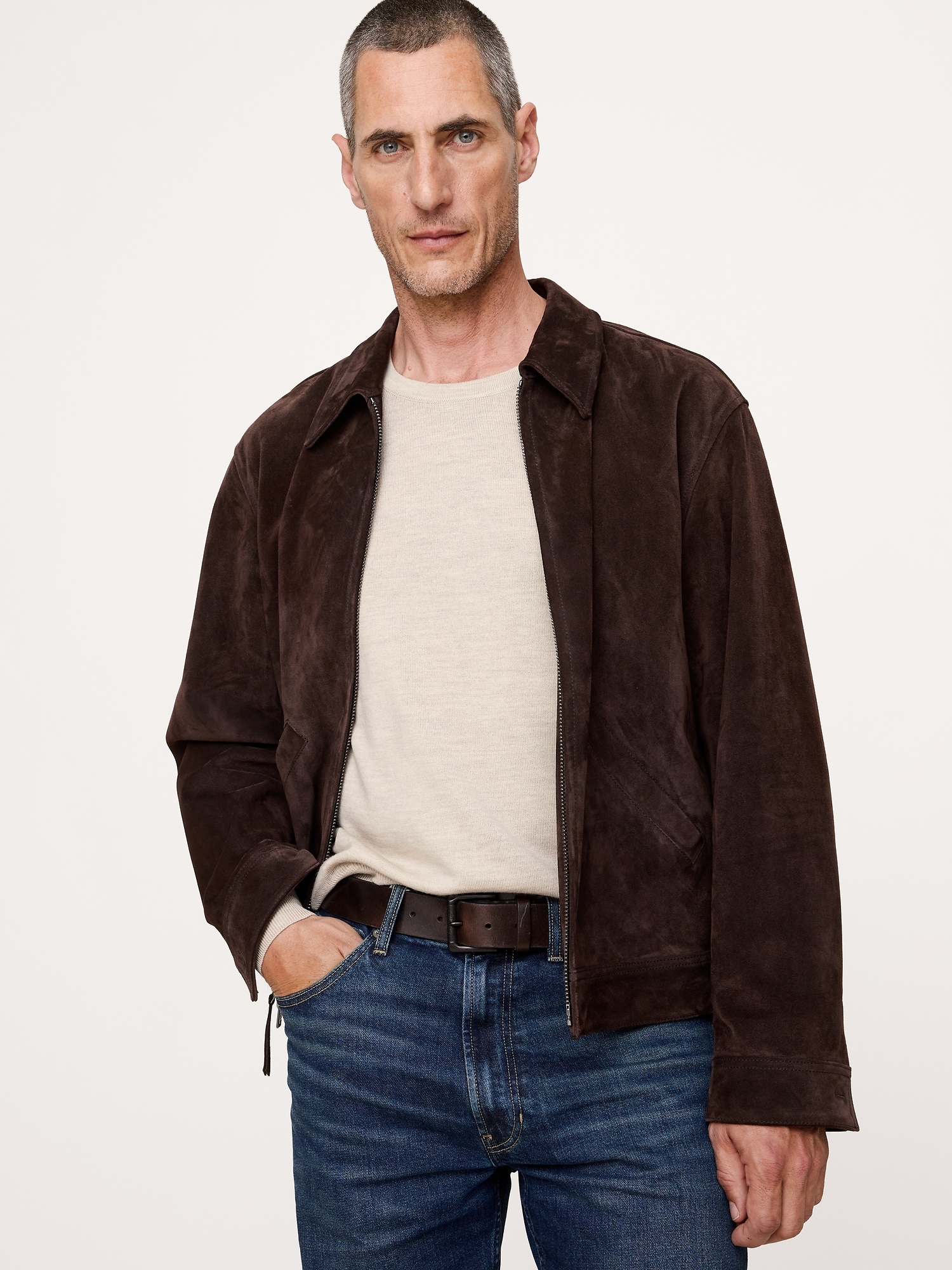 メリノ クルーネックセーター'-2