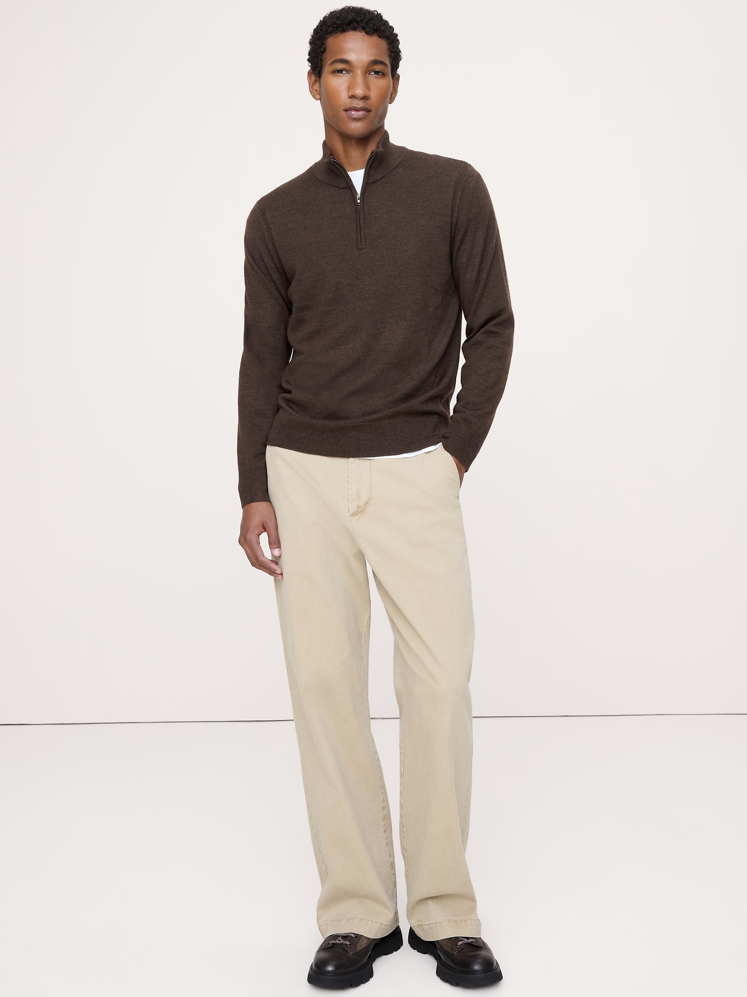 Merino Quarter-Zip Sweater