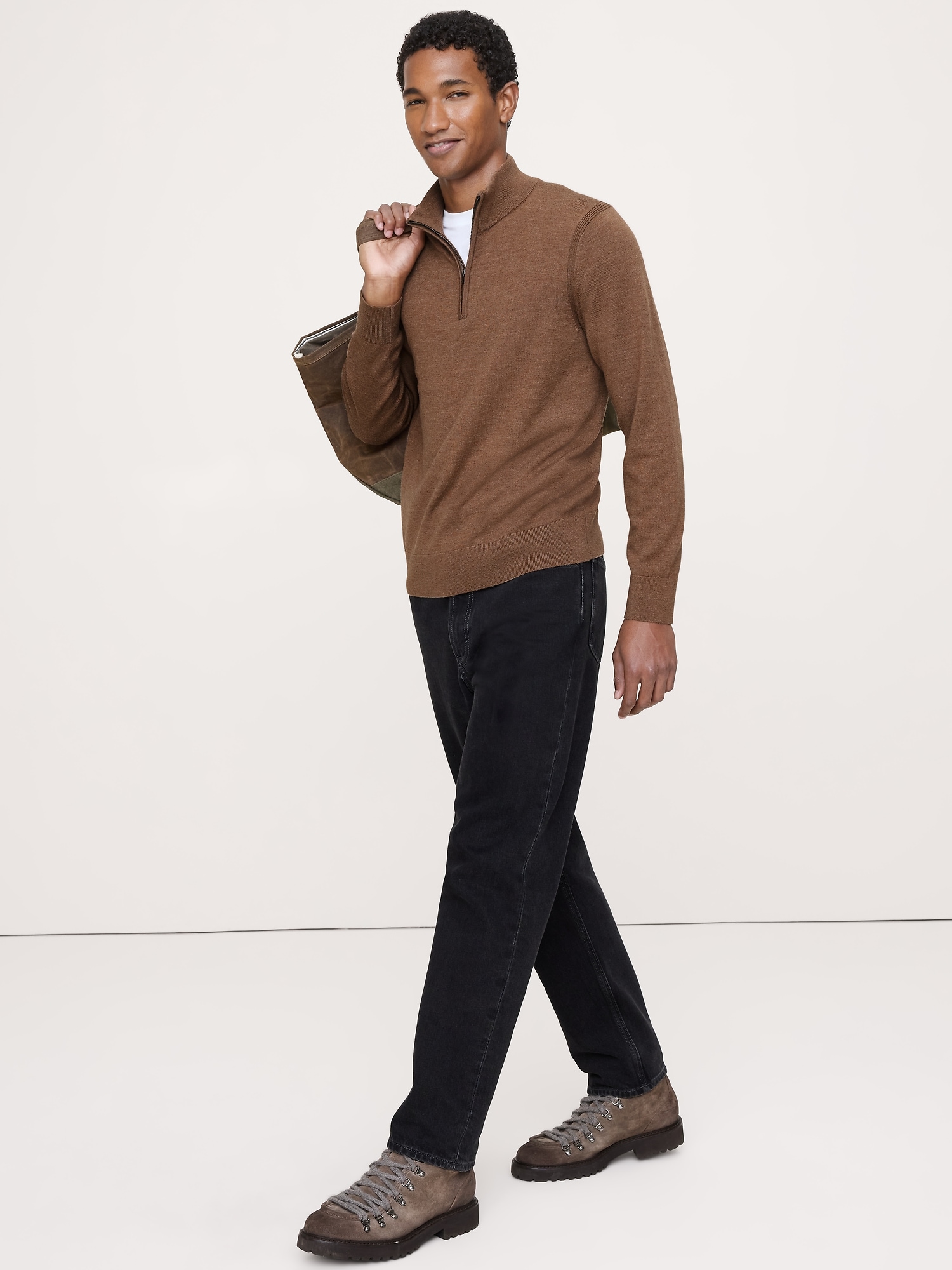 Merino Quarter-Zip Sweater